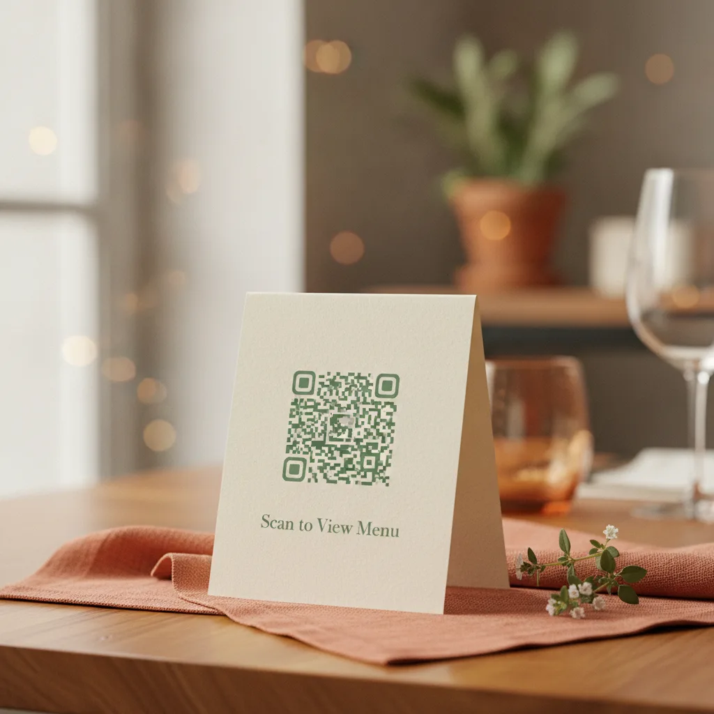 Table QR stand
